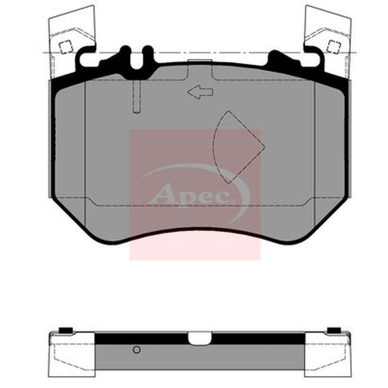 Apec Front Brake Pad Set PAD2455