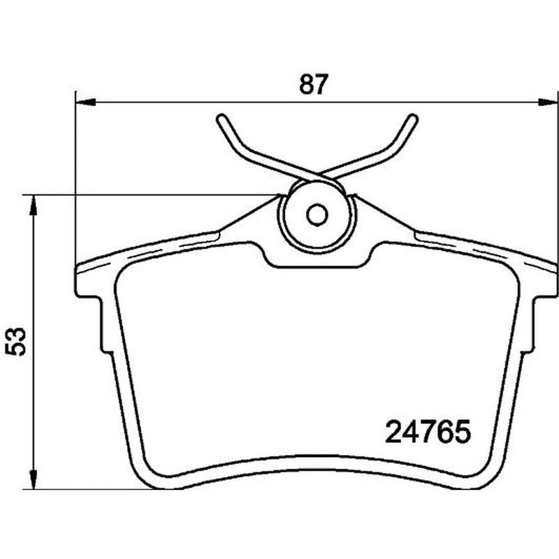 DON Rear Brake Pad Set PCP1062