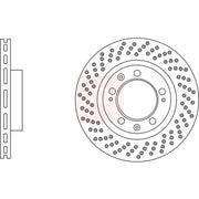 Apec 2 x Perforated/Vented Front Brake Discs DSK3109