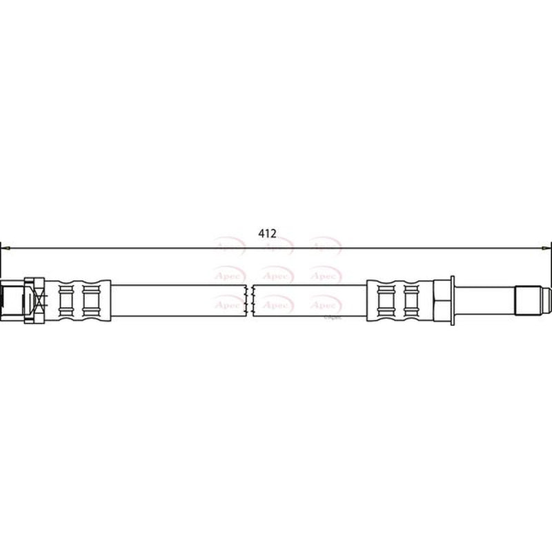 Apec Brake Hydraulic Hose Line Front HOS3538
