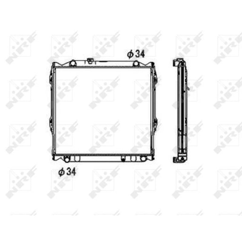 NRF Engine Radiator 53708