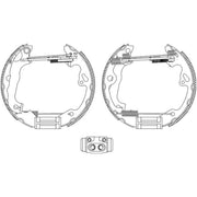 Mintex Brake Shoe Set Axle Kit MSP174