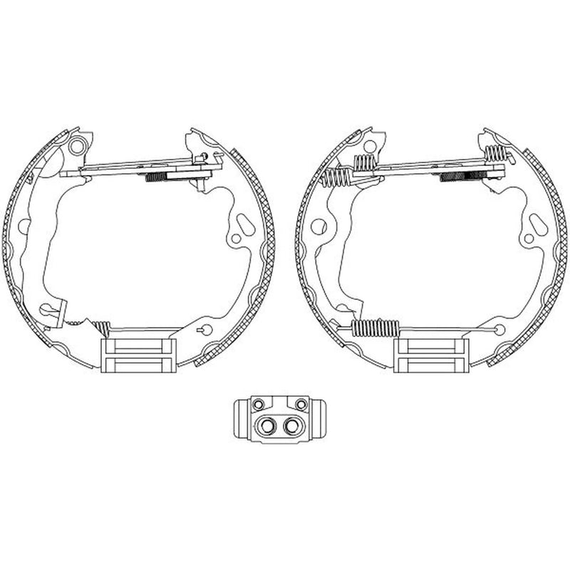 Mintex Brake Shoe Set Axle Kit MSP174