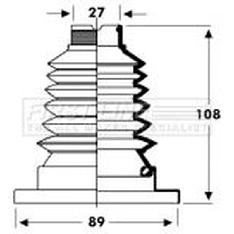 First Line Drive Shaft Bellow Kit Front Left Thermoplast FCB2802