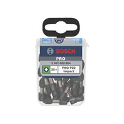 Bosch Powertool Accessories Impact Control Screwdriver Bit PZ2 (Pack 25)