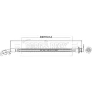 Borg & Beck Brake Hydraulic Hose Line Rear BBH9043