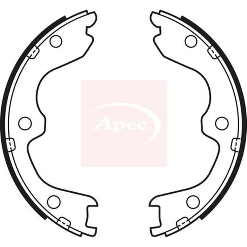Apec Parking Brake Shoe Set SHU706