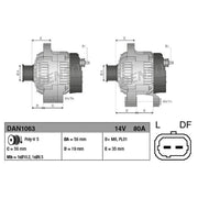 Denso Car Alternator 12V DAN1063