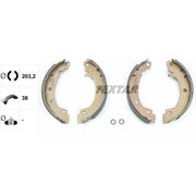 Textar Brake Shoe Set Axle Kit 91049500