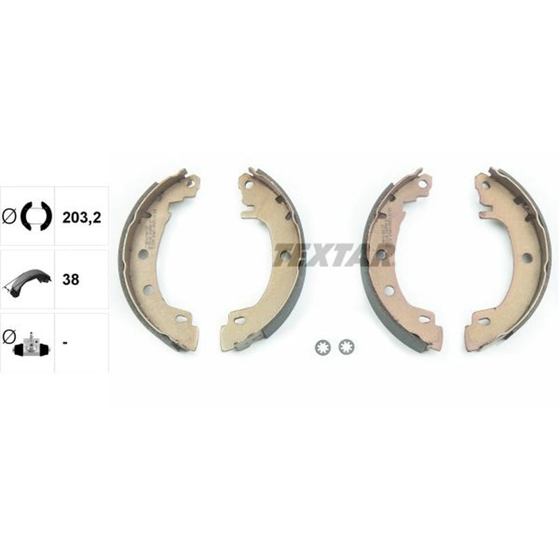 Textar Brake Shoe Set Axle Kit 91049500