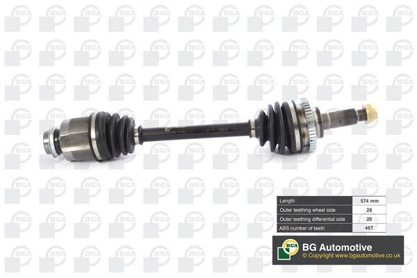 BGA CV Axle Shaft Assembly Front Right