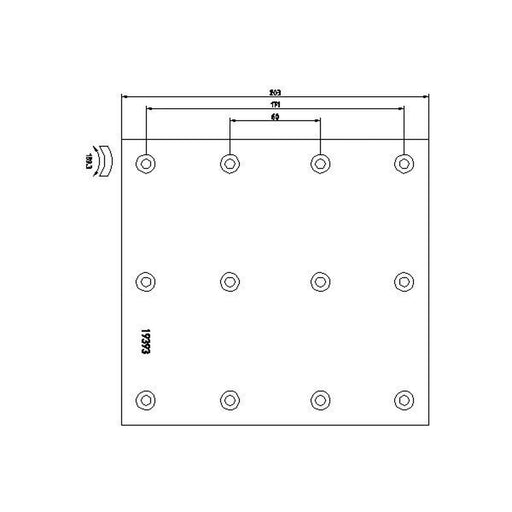 DON Don Cv Brake Lining Set SV271S7100