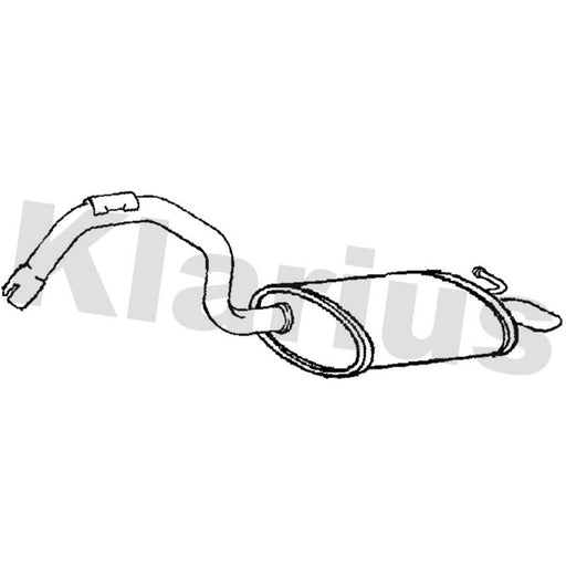 Klarius Box With Tail Pipe Rear JR317A