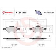 Brembo 4 x Front Brake Pad Set P24055
