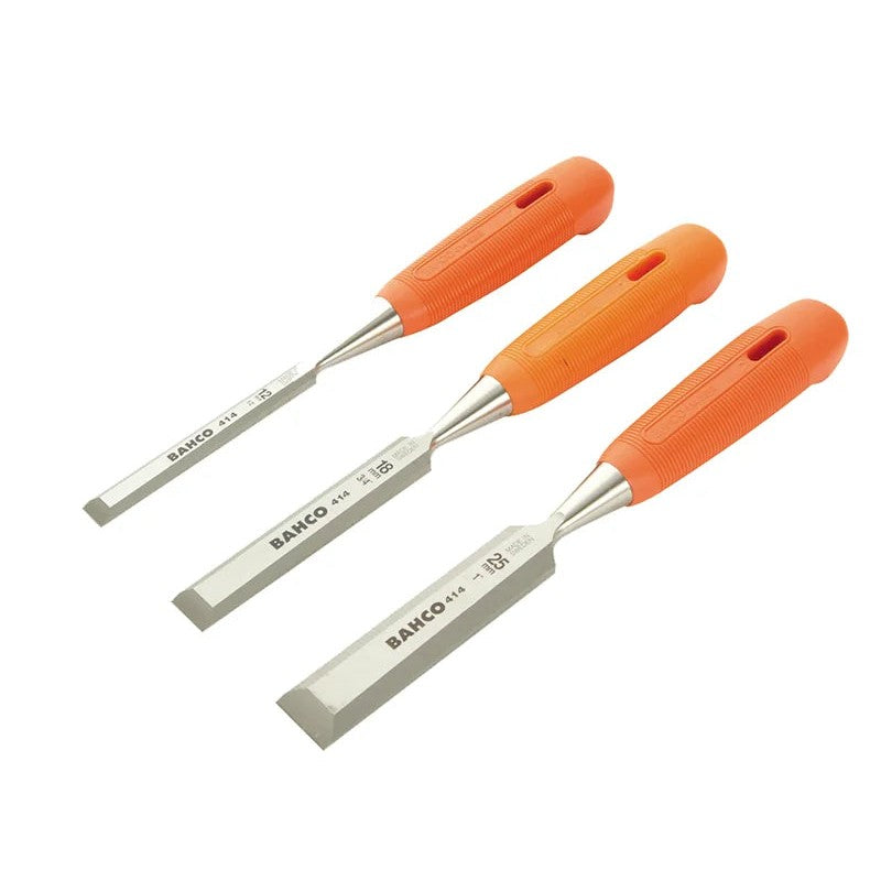 Bahco 414 Bevel Edge Chisel Set, 3 Piece - 414-S3-EUR