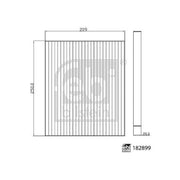 Febi Cabin Air Filter (Pollen Filter) 182899