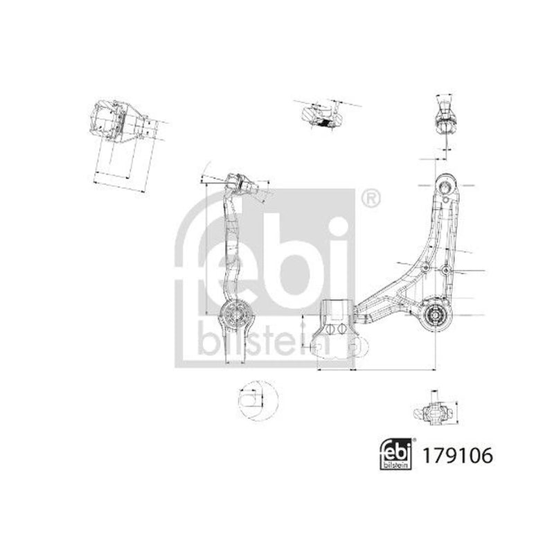 Febi Control/Trailing Arm Front Left 179106
