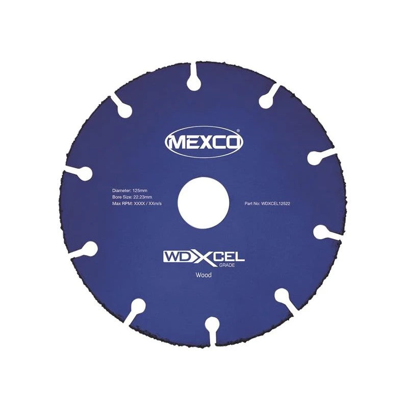 MEXCO WD XCEL Grade Wood Cut Blade 125 x 22mm - WDXCEL12522