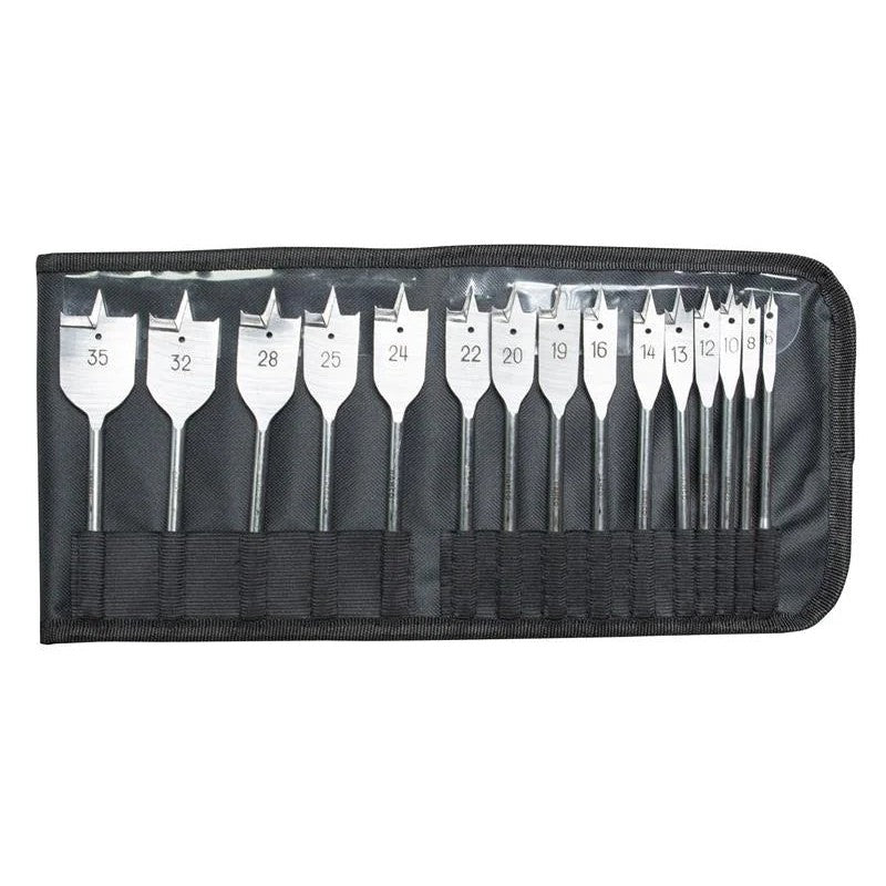 Bahco 9629 Series Flat Bit Set, 15 Piece - 9529SET15