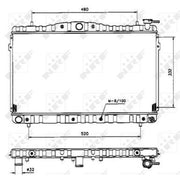 NRF Engine Radiator 53504