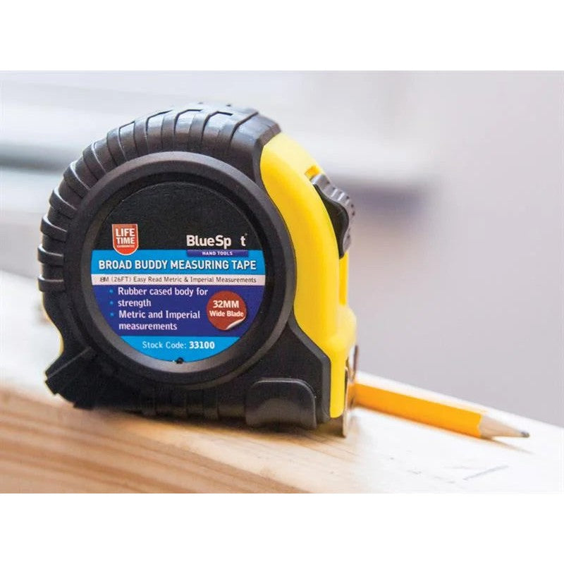 BlueSpot Tools Broad Buddy Pocket Tape 8m/26ft (Width 32mm) - 33100