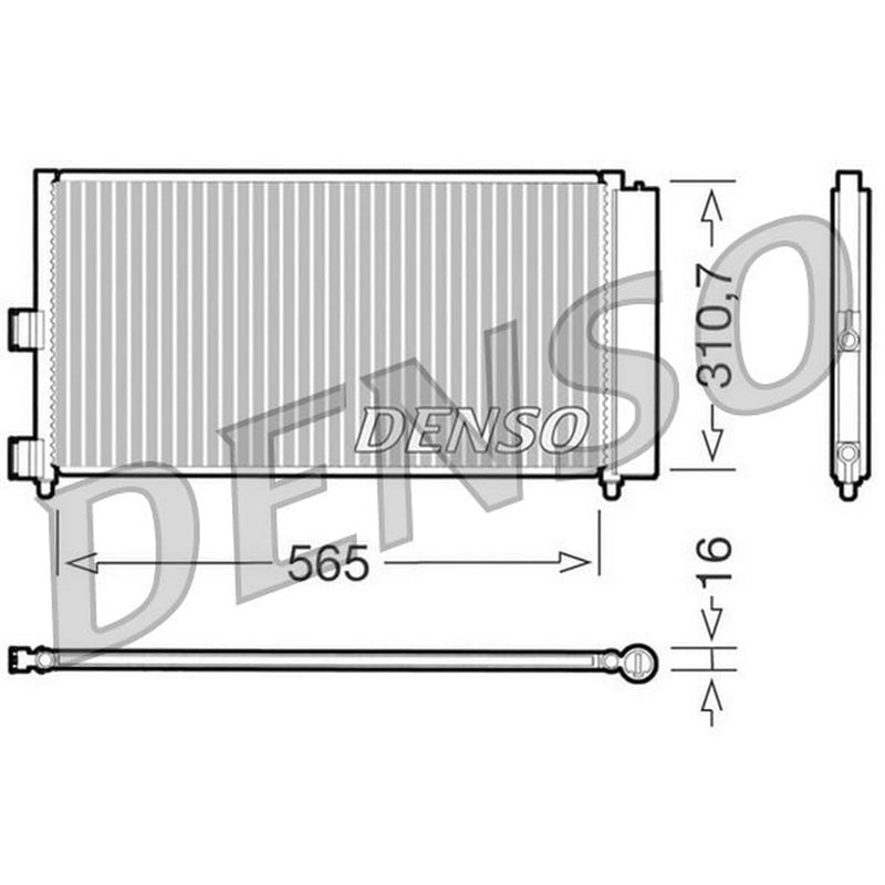 Denso Air Conditioning Condenser DCN09070