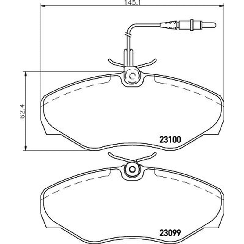 Mintex Front Brake Pad Set MDB2675