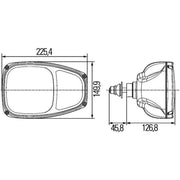 Hella Headlight Headlamp H7 Right 1EE 996 174-221