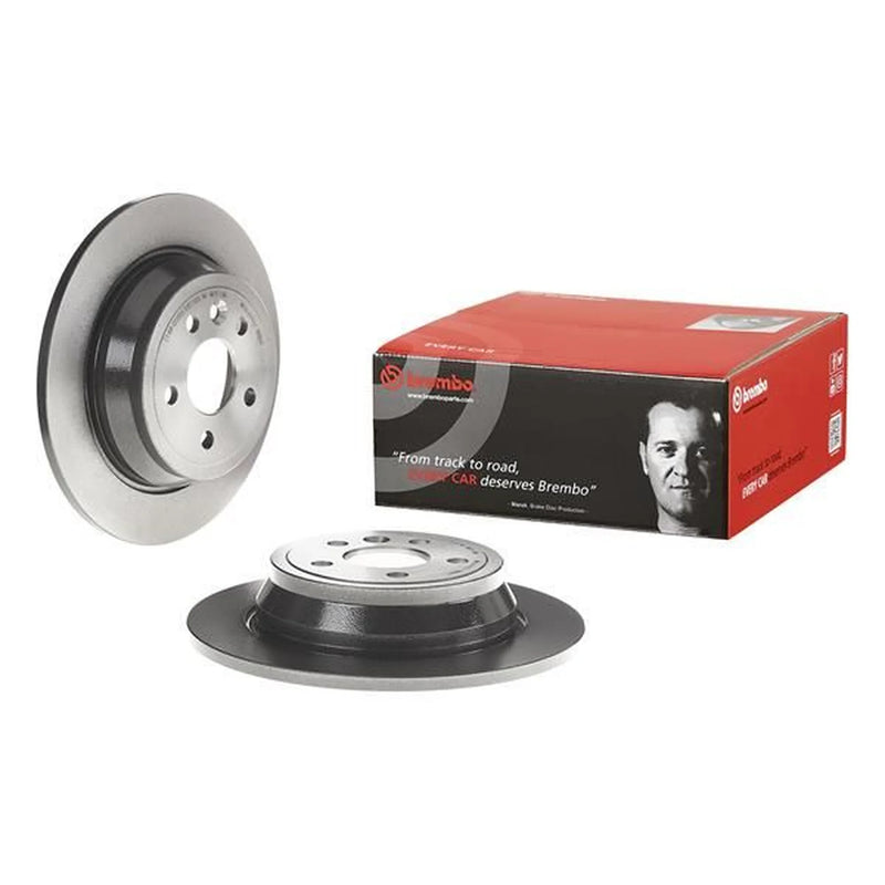 Brembo 2 x Solid Rear Brake Discs 08.B804.11
