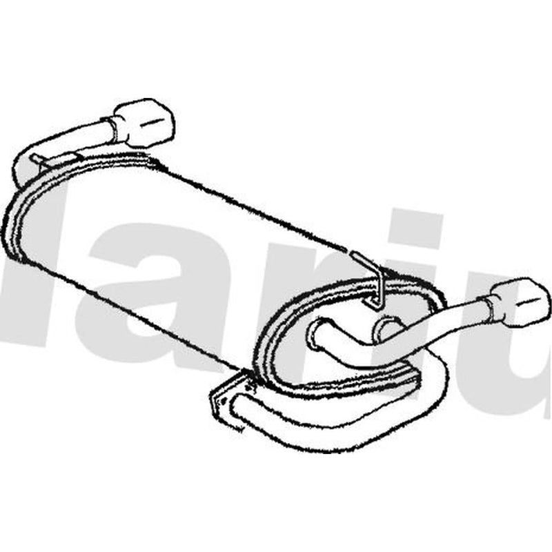 Klarius Box With Tail Pipe Rear RR292P