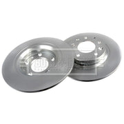 Borg & Beck 2 x Solid Rear Brake Discs BBD4335