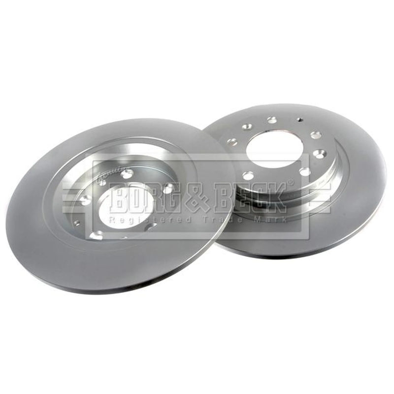 Borg & Beck 2 x Solid Rear Brake Discs BBD4335