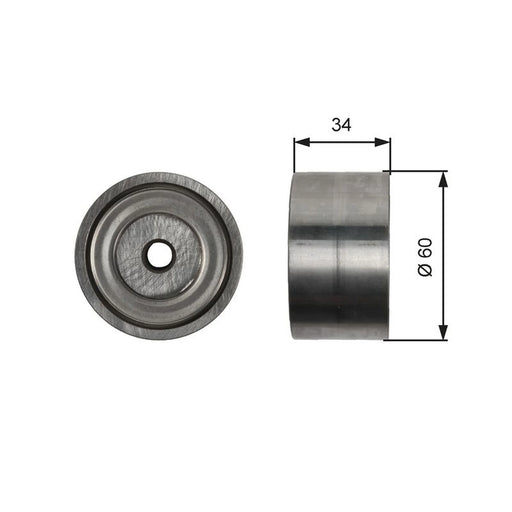 Gates V-Ribbed Belt Deflection/Guide Pulley T36480