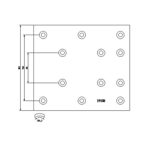 Textar Textar Cv Brake Lining Set 1909901