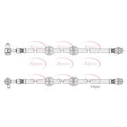 Apec Brake Hydraulic Hose Line Rear Left HOS4504