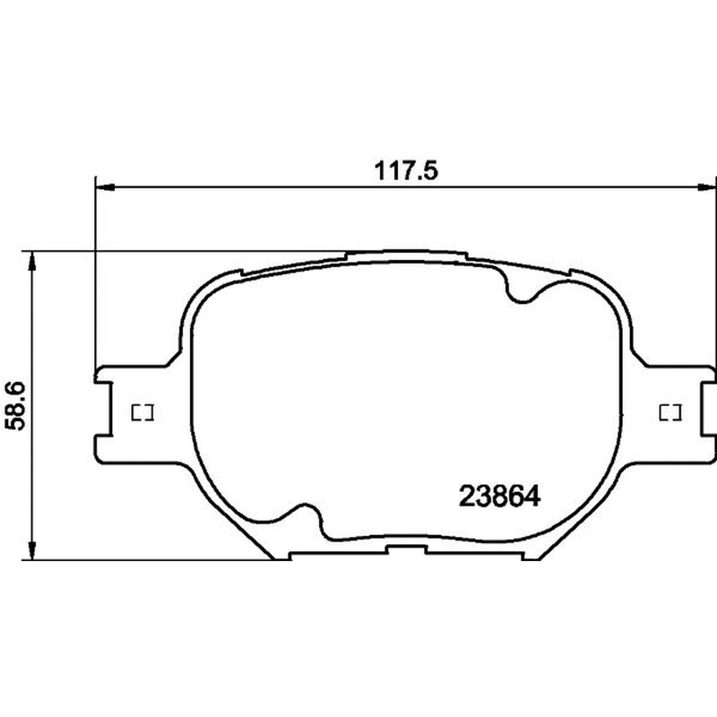 DON Front Brake Pad Set PCP1417