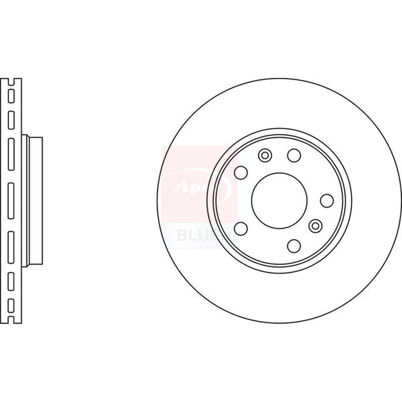Apec 2 x Front Brake Discs SDK6243