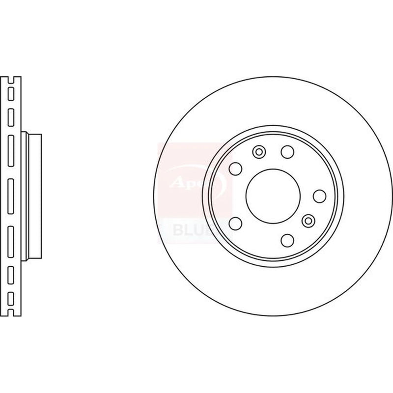 Apec 2 x Front Brake Discs SDK6243