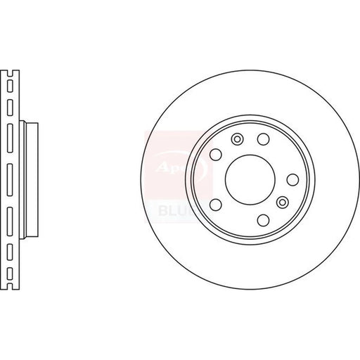 Apec 2 x Front Brake Discs SDK6243