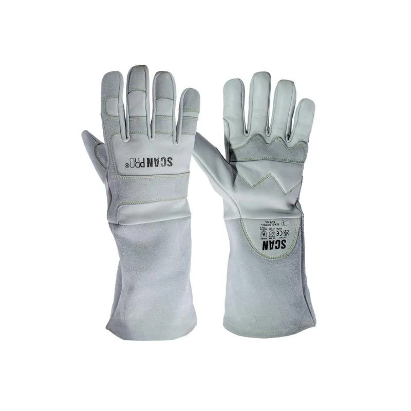 Scan Premium Leather Welding Gloves - L (Size 9) - SCAGLOPWELL