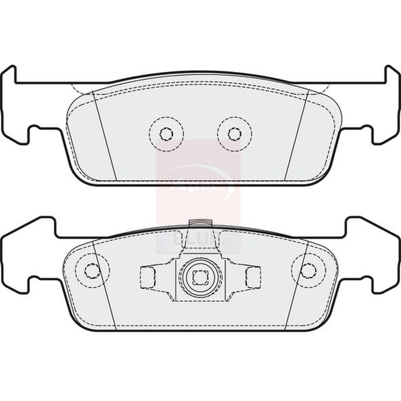Apec Front Brake Pad Set PD3832