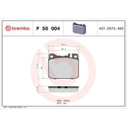 Brembo 4 x Front Brake Pad Set P50004