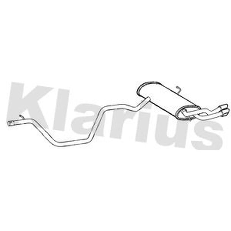 Klarius Box With Tail Pipe Rear VW1568A