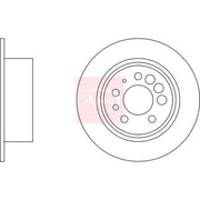 Apec 2 x Solid Rear Brake Discs DSK619