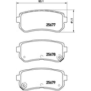 Brembo 4 x Rear Brake Pad Set P30068