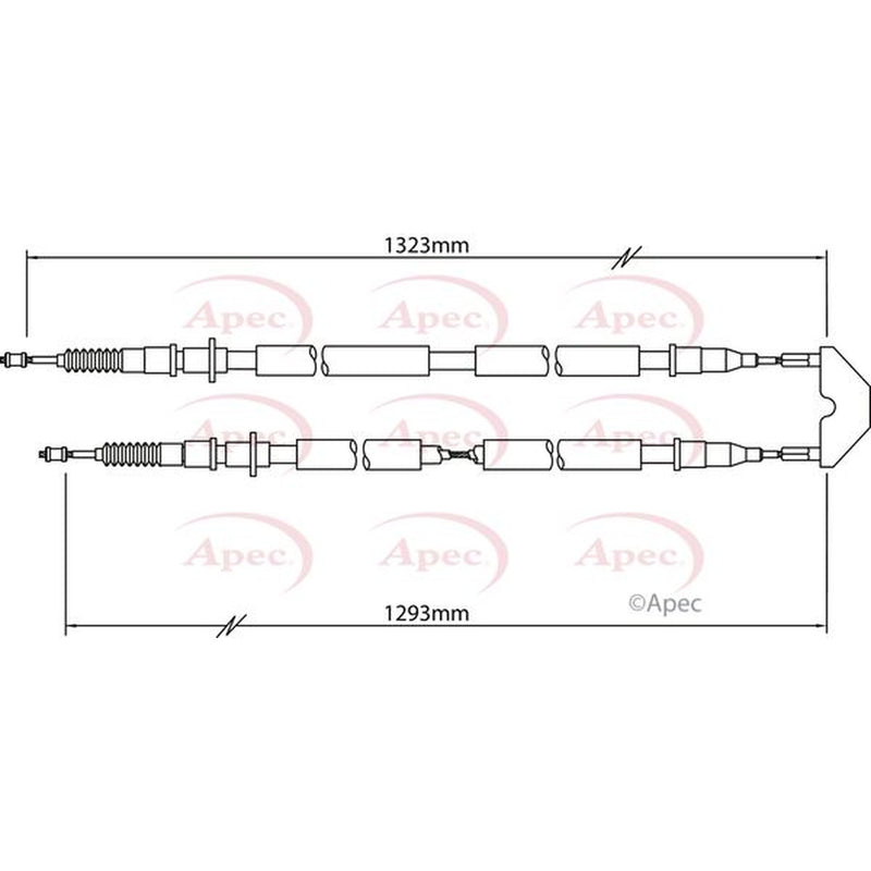 Apec Handbrake Cable Centre CAB1458