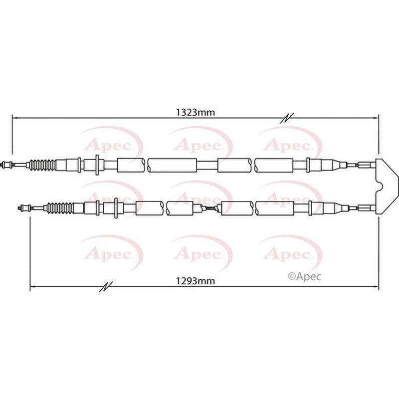 Apec Handbrake Cable Centre CAB1458