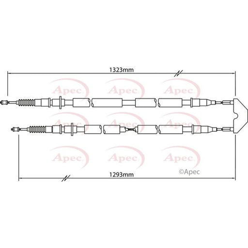 Apec Handbrake Cable Centre CAB1458
