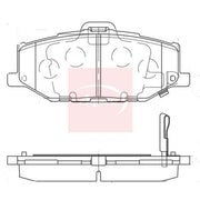 Apec Front Brake Pad Set PAD2374