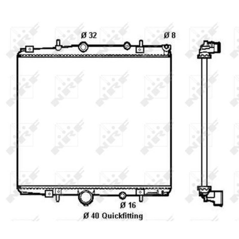 NRF Engine Radiator 58313